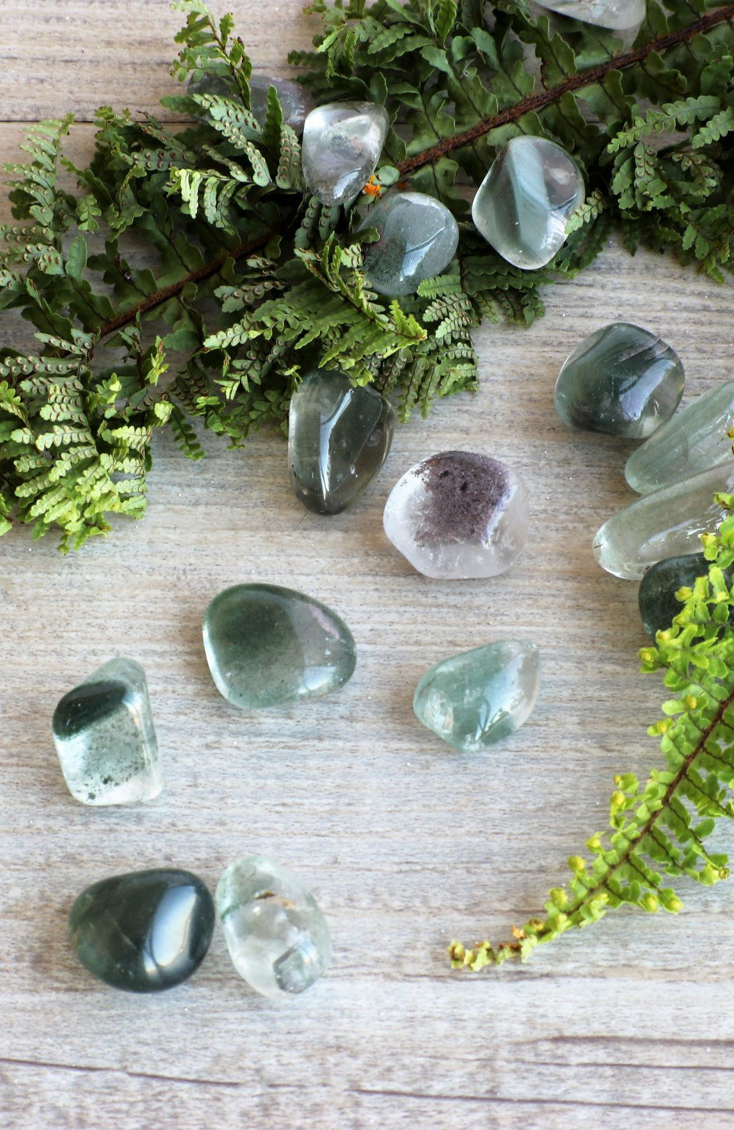 Chlorite Quartz Tumbled Stone